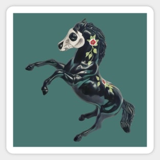 Sugar Skull Horse Sticker